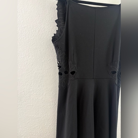 Free People black skater dress with side cut-out details size al - Picture 4 of 9